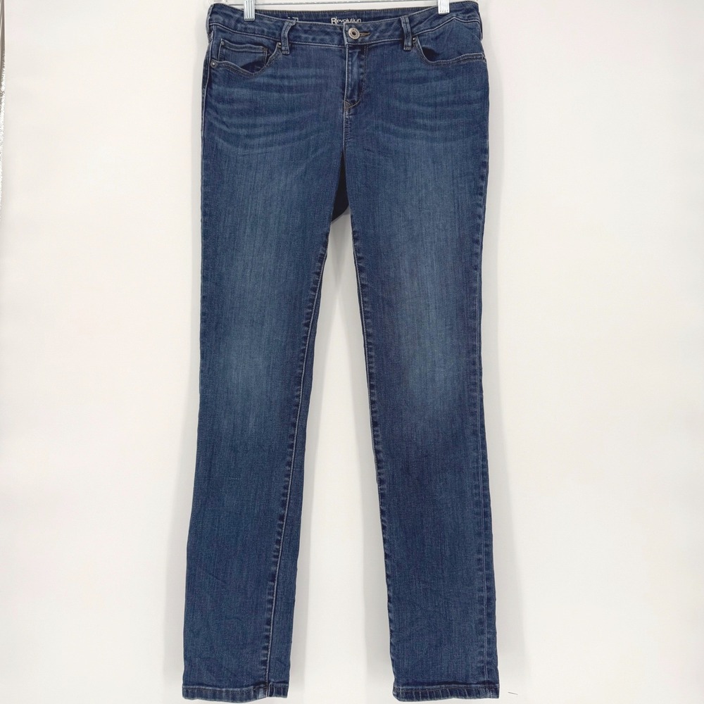 Revolution Ashley Slim Straight‎ Medium Wash Blue Jeans Womens 30x32